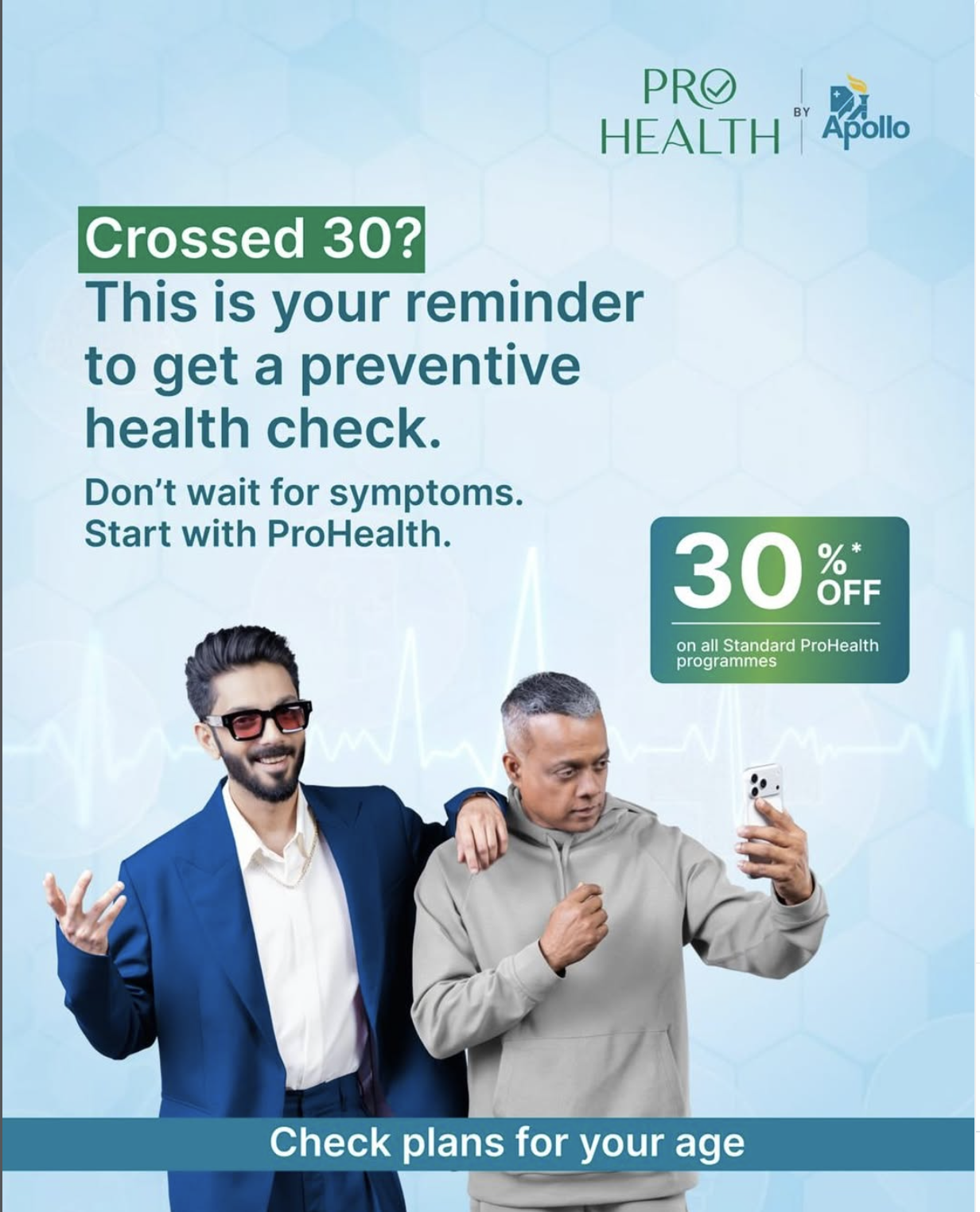 ProHealth by Apollo — Crossed 30? Get a preventive health check